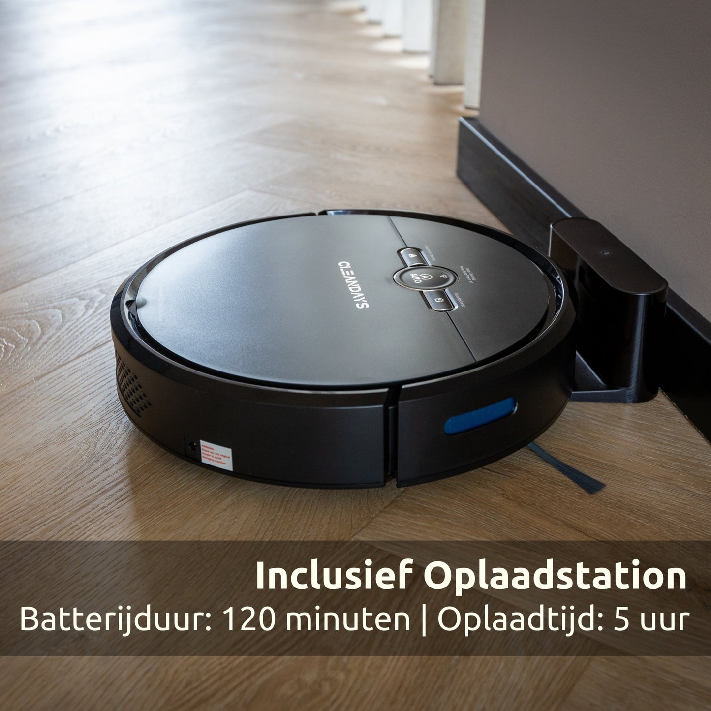 CleanDays Saugroboter - 3 in 1: Staubsaugen, Wischen und Kehren