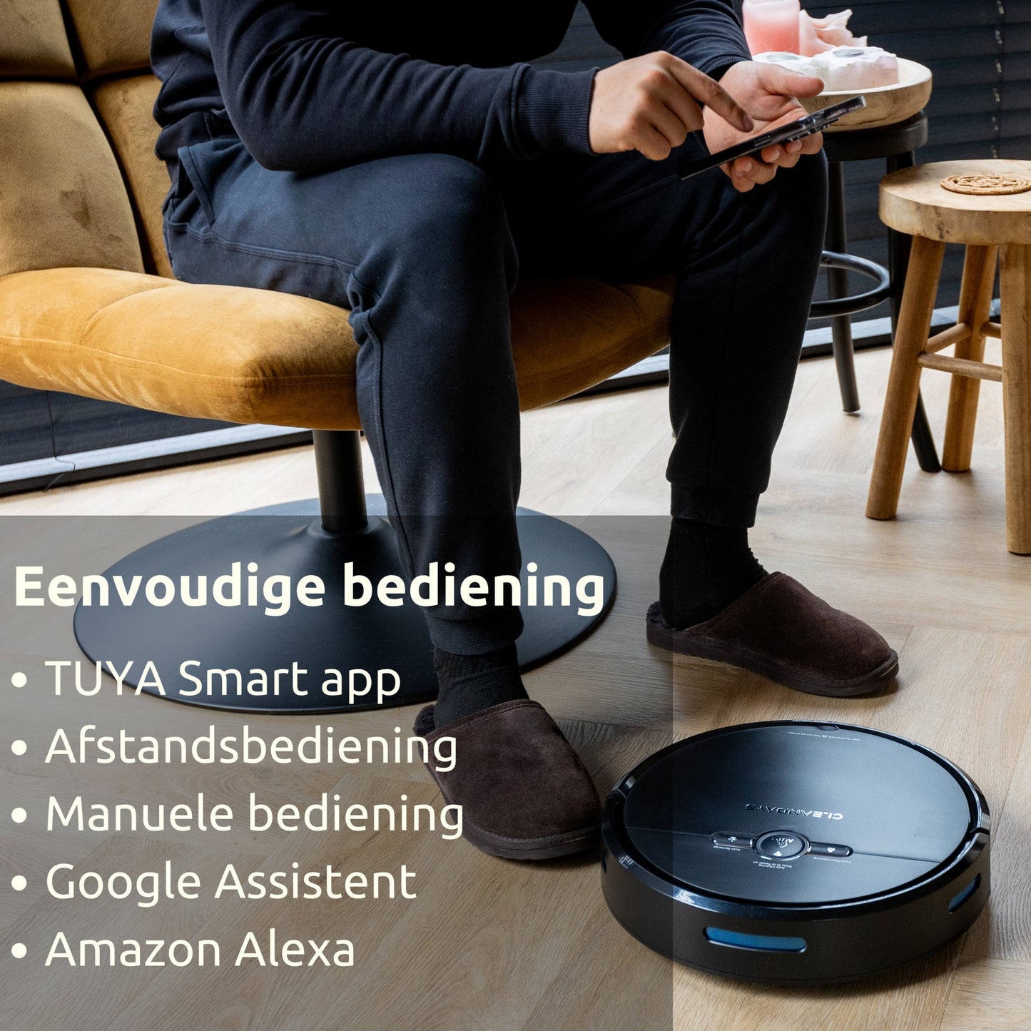 CleanDays Saugroboter - 3 in 1: Staubsaugen, Wischen und Kehren