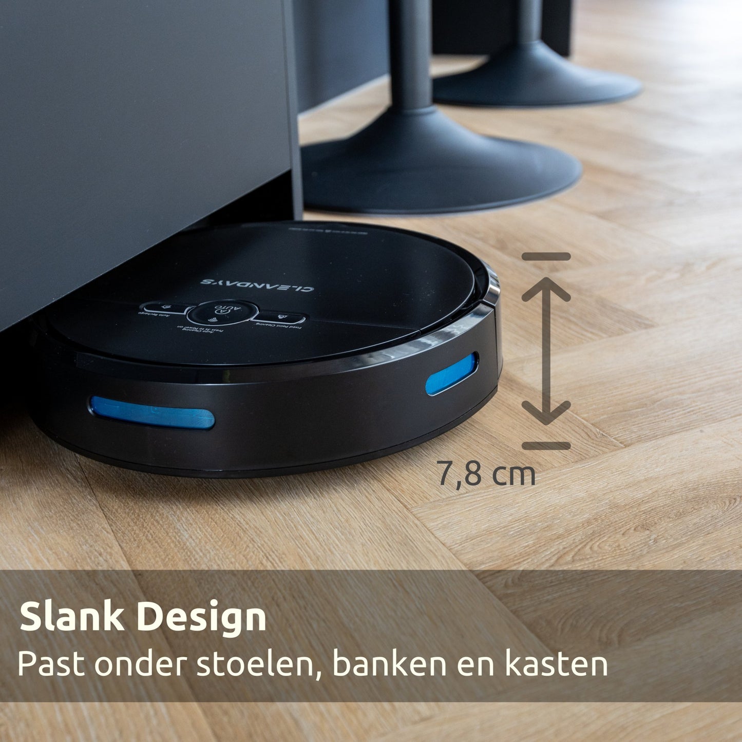 CleanDays Saugroboter - 3 in 1: Staubsaugen, Wischen und Kehren