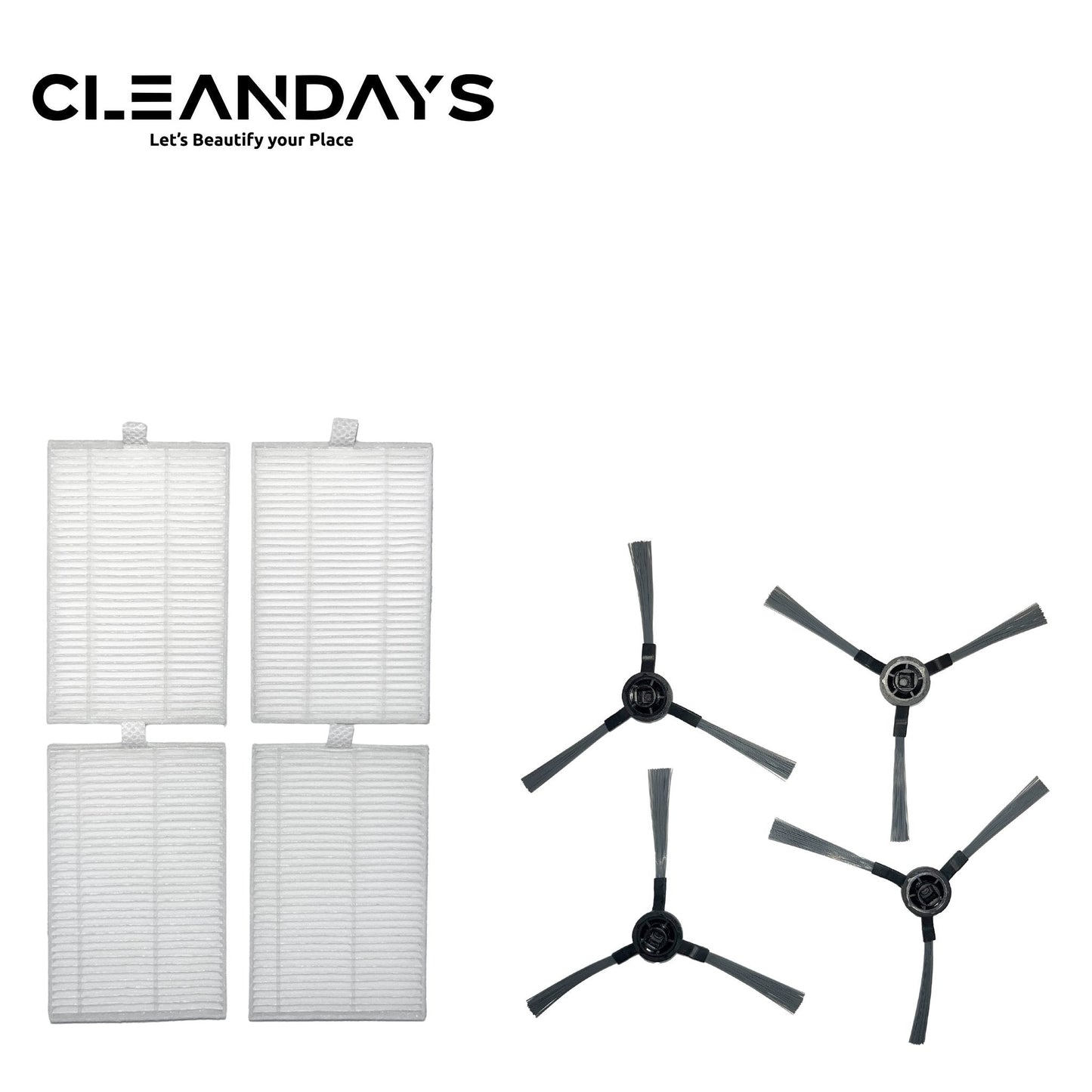 CleanDays Accessoiresset XR-500 Robotstofzuiger