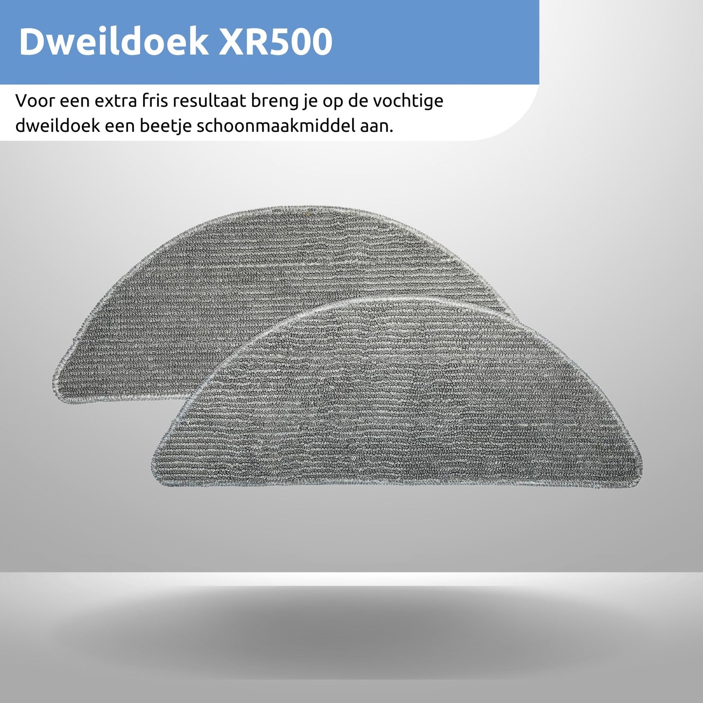 Accessoiresset CleanDays Robotstofzuiger XR500 met Dweildoeken