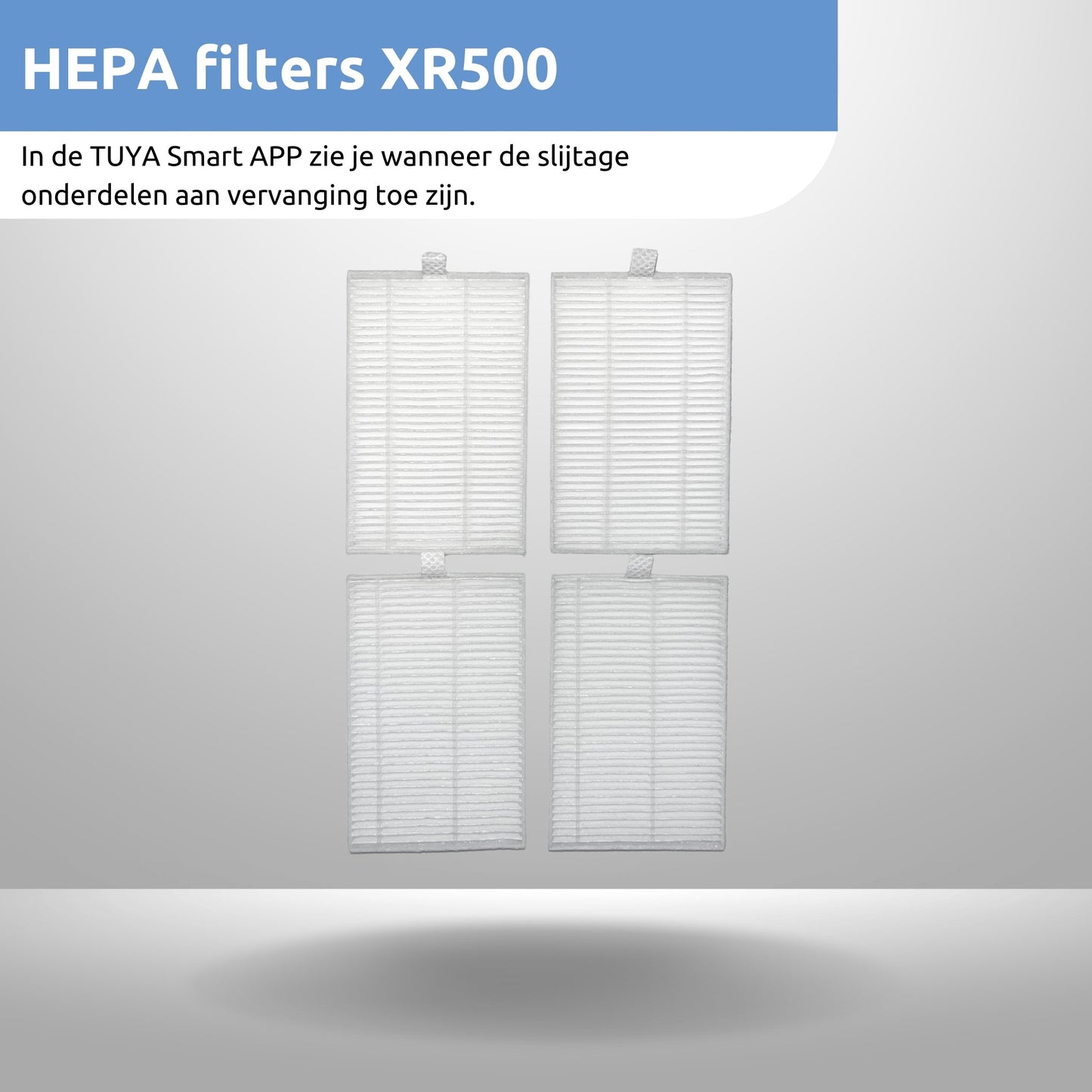 Accessoiresset CleanDays Robotstofzuiger XR500 met Dweildoeken